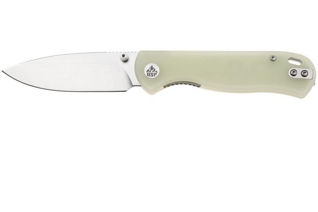 Afbeelding voor QSP Knife Ferret QS170-C1, Stonewashed Nitro-V, Glow In The Dark Resin zakmes
