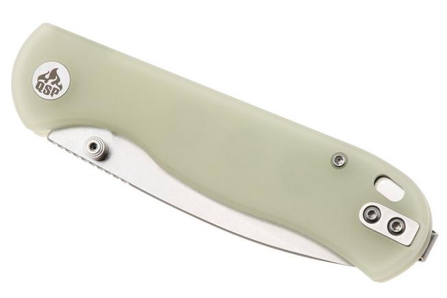 Afbeelding voor QSP Knife Ferret QS170-C1, Stonewashed Nitro-V, Glow In The Dark Resin zakmes
