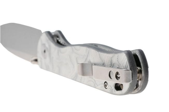 Afbeelding voor QSP Knife Ferret QS170-D1, Stonewashed Nitro-V, White Aluminum Foil G10 zakmes