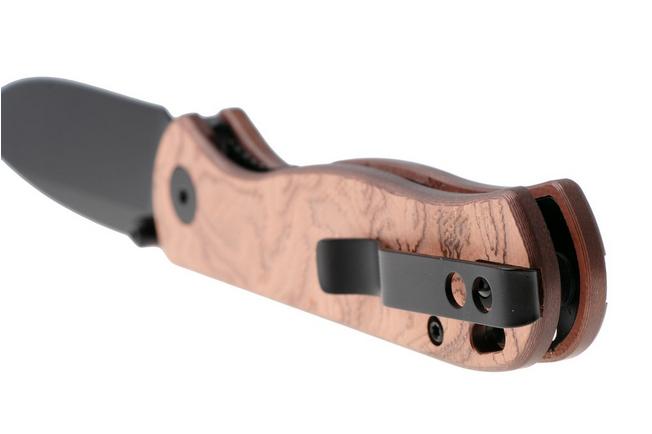 Afbeelding voor QSP Knife Ferret QS170-E2, Black Nitro-V, Copper Aluminum Foil G10 zakmes