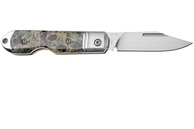 Afbeelding voor QSP Knife Moray QS171-B, Limited Edition, Satin Vanax, Ocean Blue Raffir Calceon zakmes