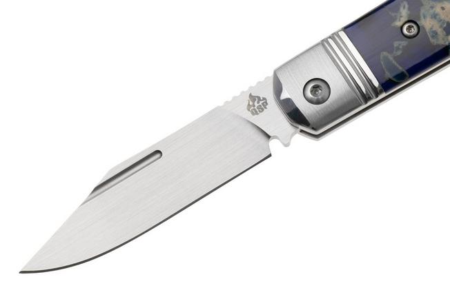 Afbeelding voor QSP Knife Moray QS171-B, Limited Edition, Satin Vanax, Ocean Blue Raffir Calceon zakmes