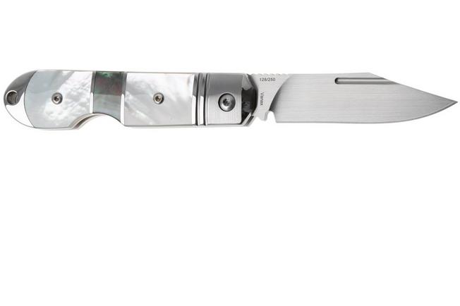 Afbeelding voor QSP Knife Moray QS171-C, Limited Edition, Satin Vanax, Mother of Pearl zakmes