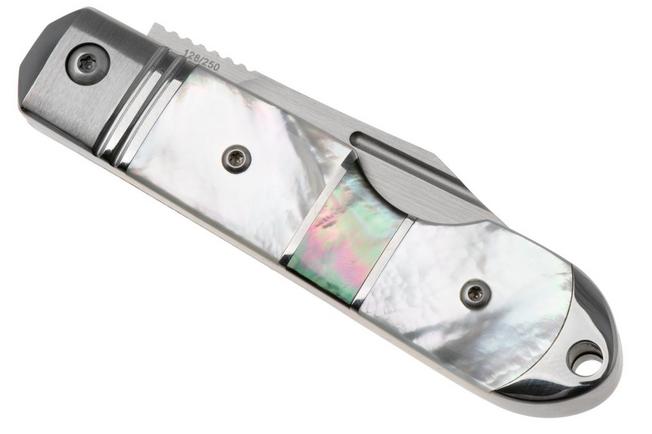 Afbeelding voor QSP Knife Moray QS171-C, Limited Edition, Satin Vanax, Mother of Pearl zakmes