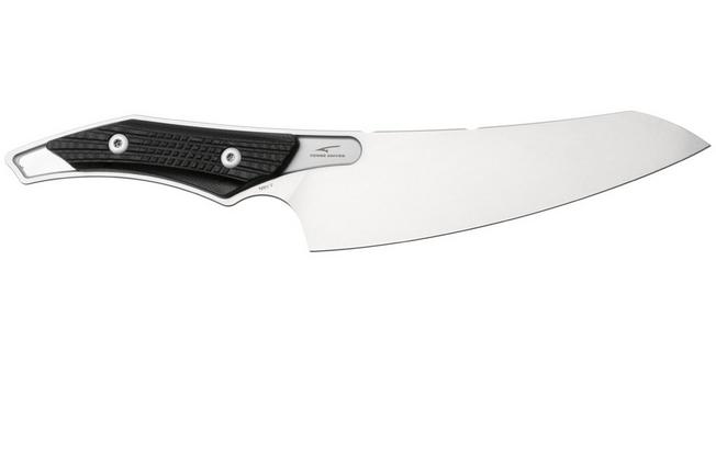Afbeelding voor QSP Knife T-Cook QS172-A1, Stonewashed Nitro-V, Black G10 vaststaand mes 