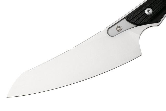 Afbeelding voor QSP Knife T-Cook QS172-A1, Stonewashed Nitro-V, Black G10 vaststaand mes 