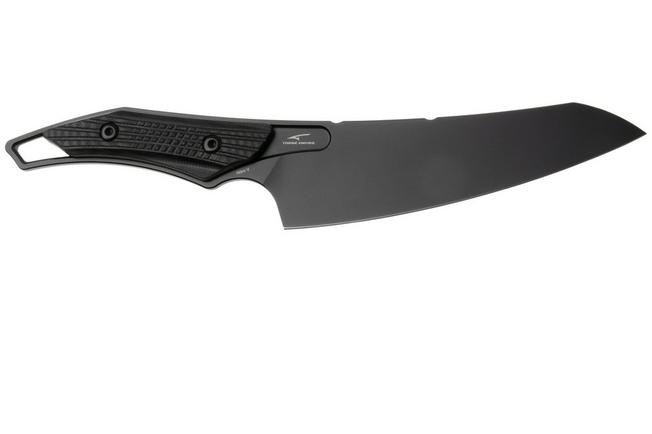 Afbeelding voor QSP Knife T-Cook QS172-A2, Black Nitro-V, Black G10 vaststaand mes