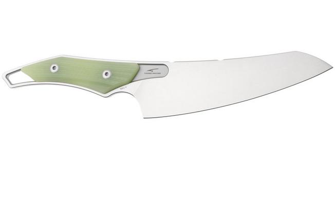 Afbeelding voor QSP Knife T-Cook QS172-B1, Stonewashed Nitro-V, Glow In The Dark G10 vaststaand mes