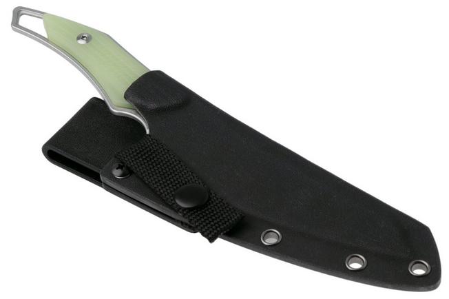 Afbeelding voor QSP Knife T-Cook QS172-B1, Stonewashed Nitro-V, Glow In The Dark G10 vaststaand mes