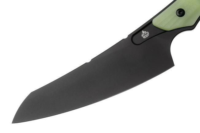 Afbeelding voor QSP Knife T-Cook QS172-B2, Black Nitro-V, Glow In The Dark G10 vaststaand mes