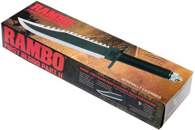 RAMBO knife First Blood Part II Standard Edition with survival kit, 9294