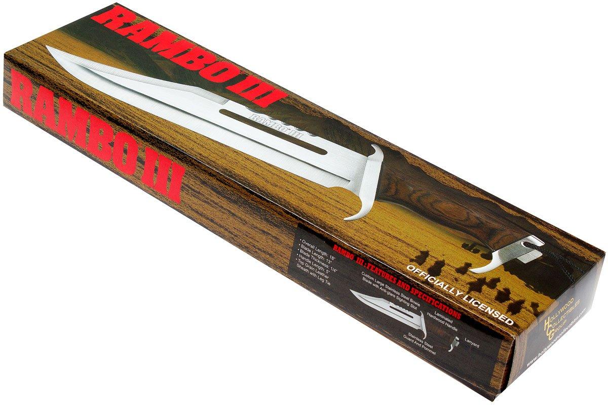 RAMBO knife Rambo 3 Standard Edition with wooden handle, 9296