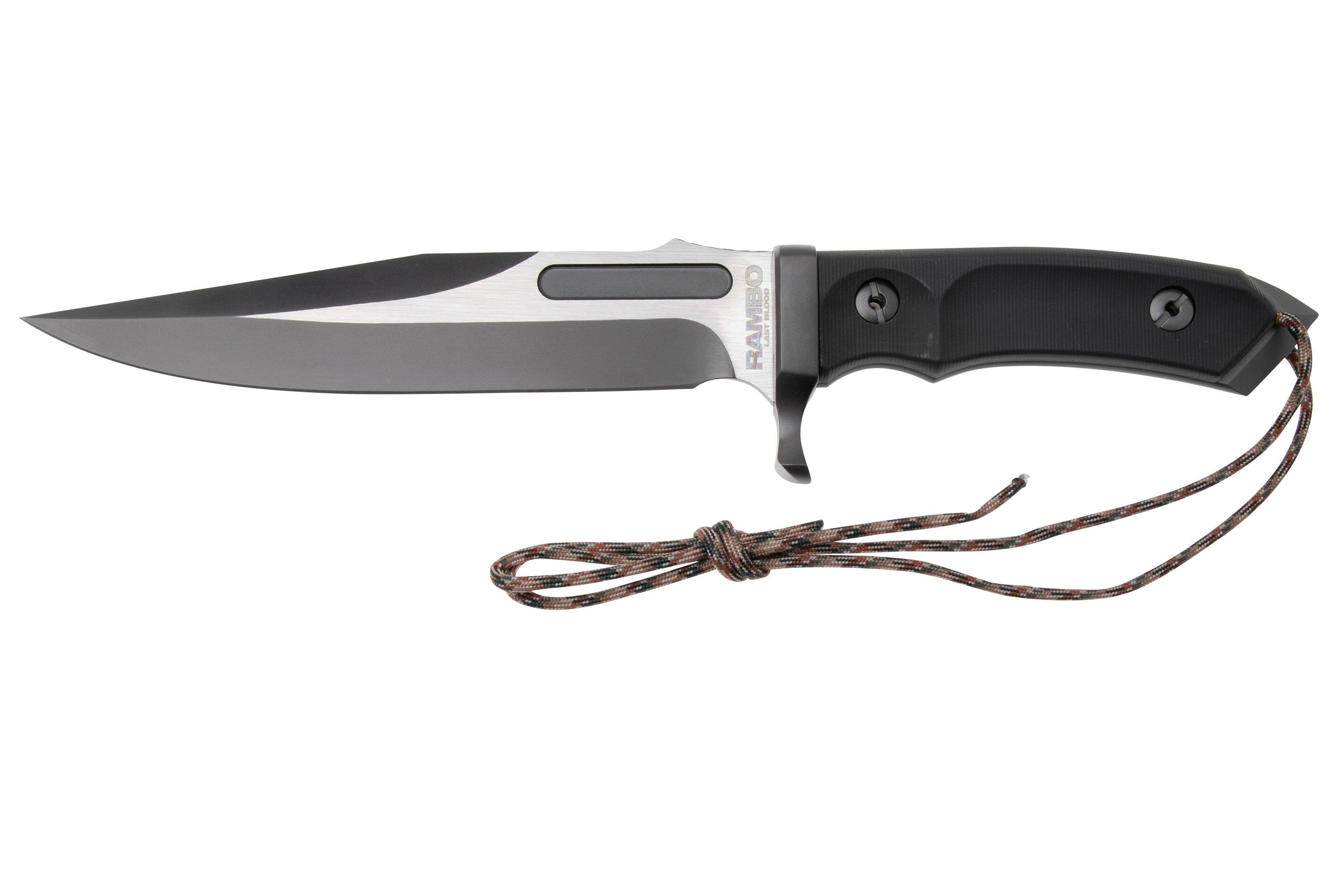 Rambo Last Blood 9416 Bowie Two Tone 3Cr13, Black Polymer Handle