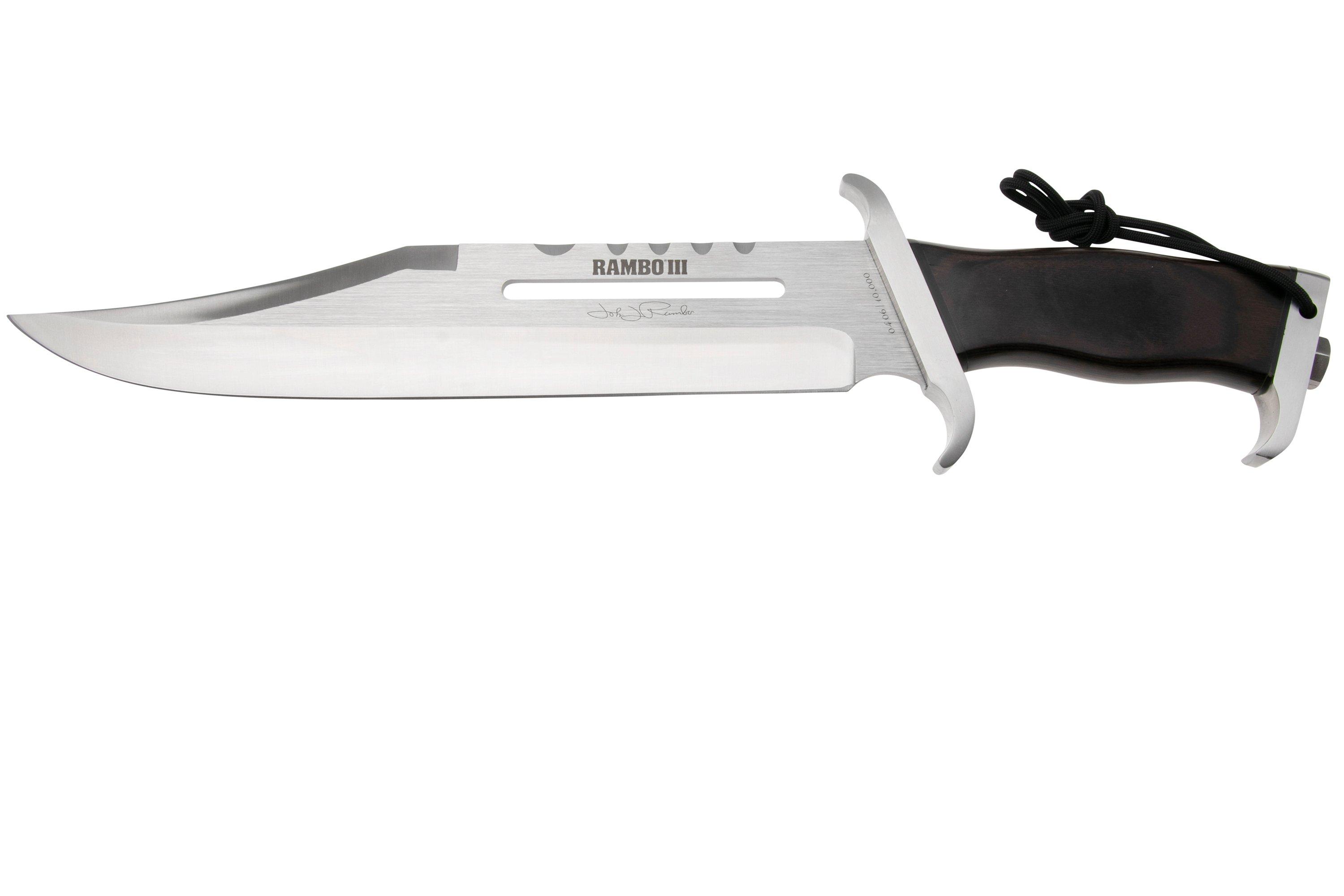Rambo Rambo 3 9425 Signature Edition with wooden handle, fixed knife ...