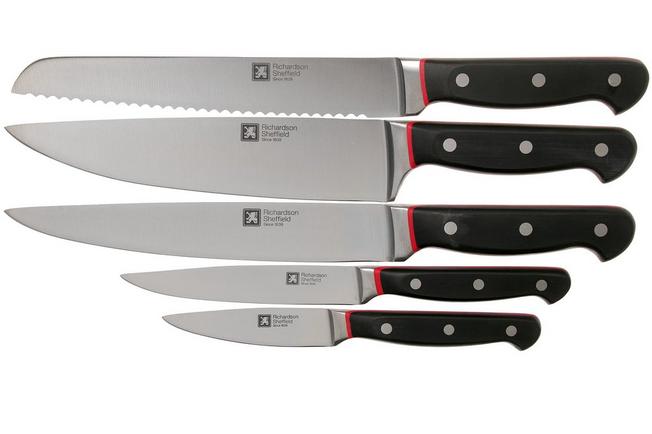 Ontario Old Hickory 5-piece knife set incl. knife block, 7220