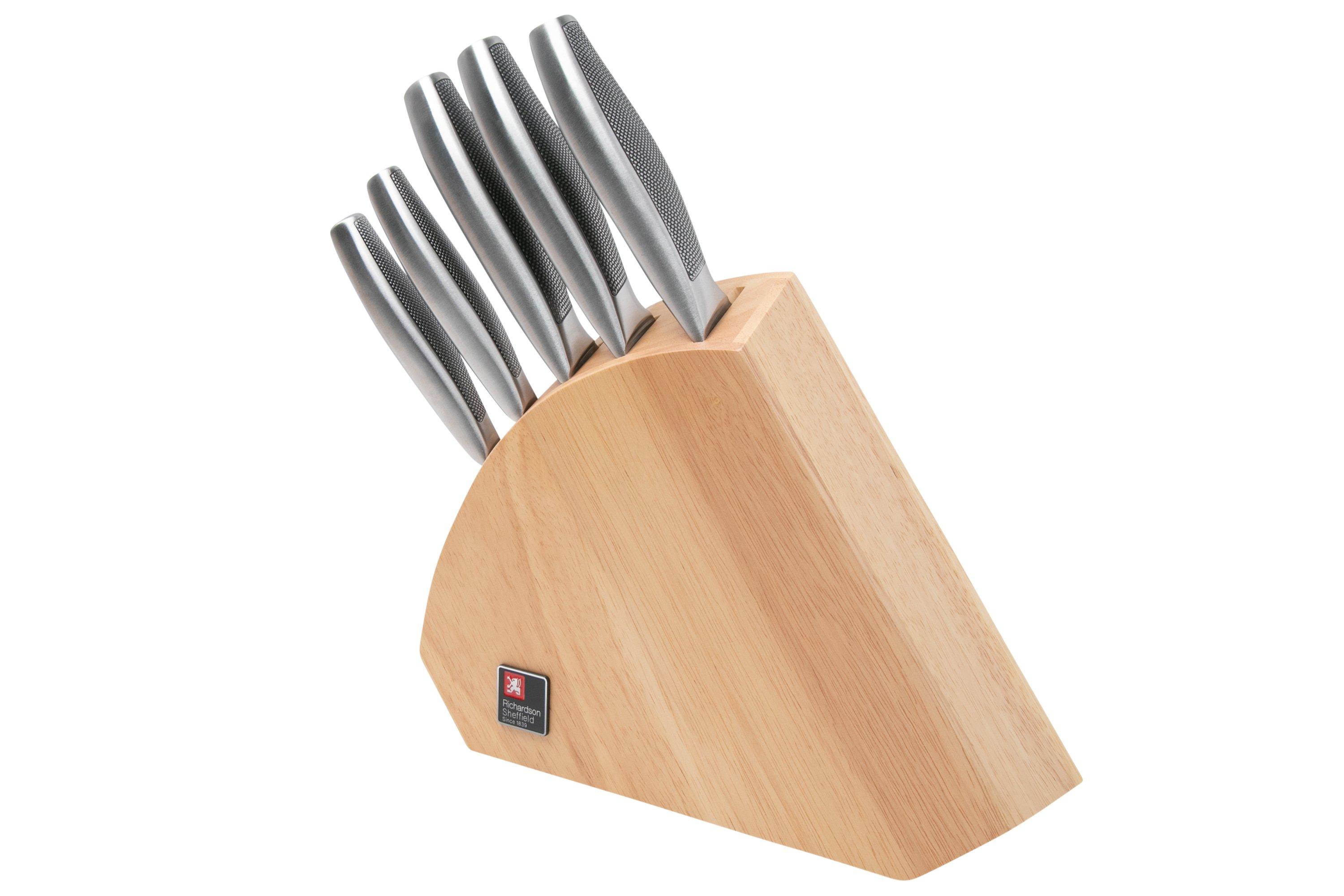 Richardson Sheffield Sense 16600K439K20 5-piece knife set with block ...
