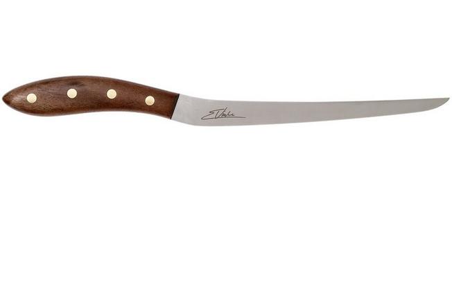 Enlan-classical Wooden Handle Stainless Steel Fish Fillet Knife