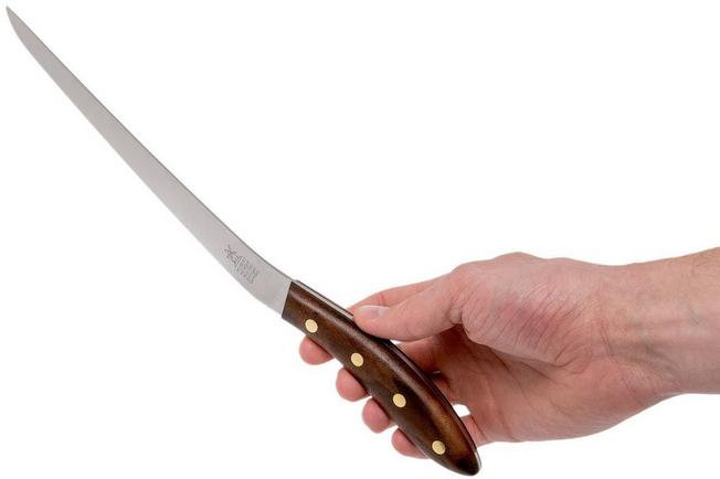 Enlan-classical Wooden Handle Stainless Steel Fish Fillet Knife