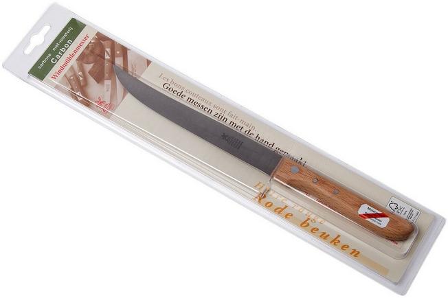 Image for Robert Herder carving knife straight classic red beech stainless steel