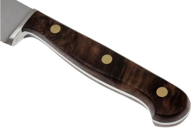 COLTELLO TRINCIANTE ARTIGIANALE - MANICO IN LEGNO DI NOCE