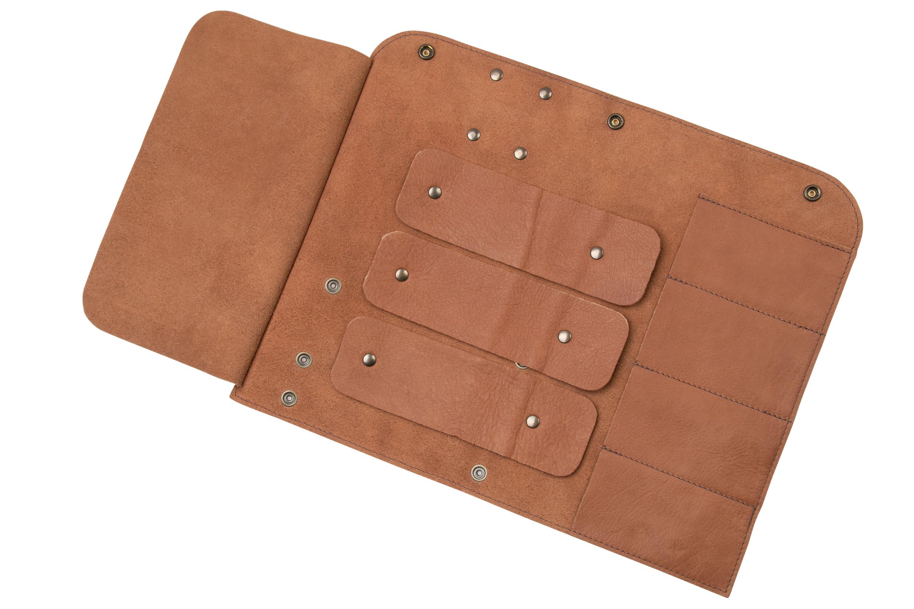 Borsa Portacoltelli Da Cuoco HOMURY - Roll-up In Tela Cerata, 7 Scomparti, Professionale, Per Trasporto E Conservazione