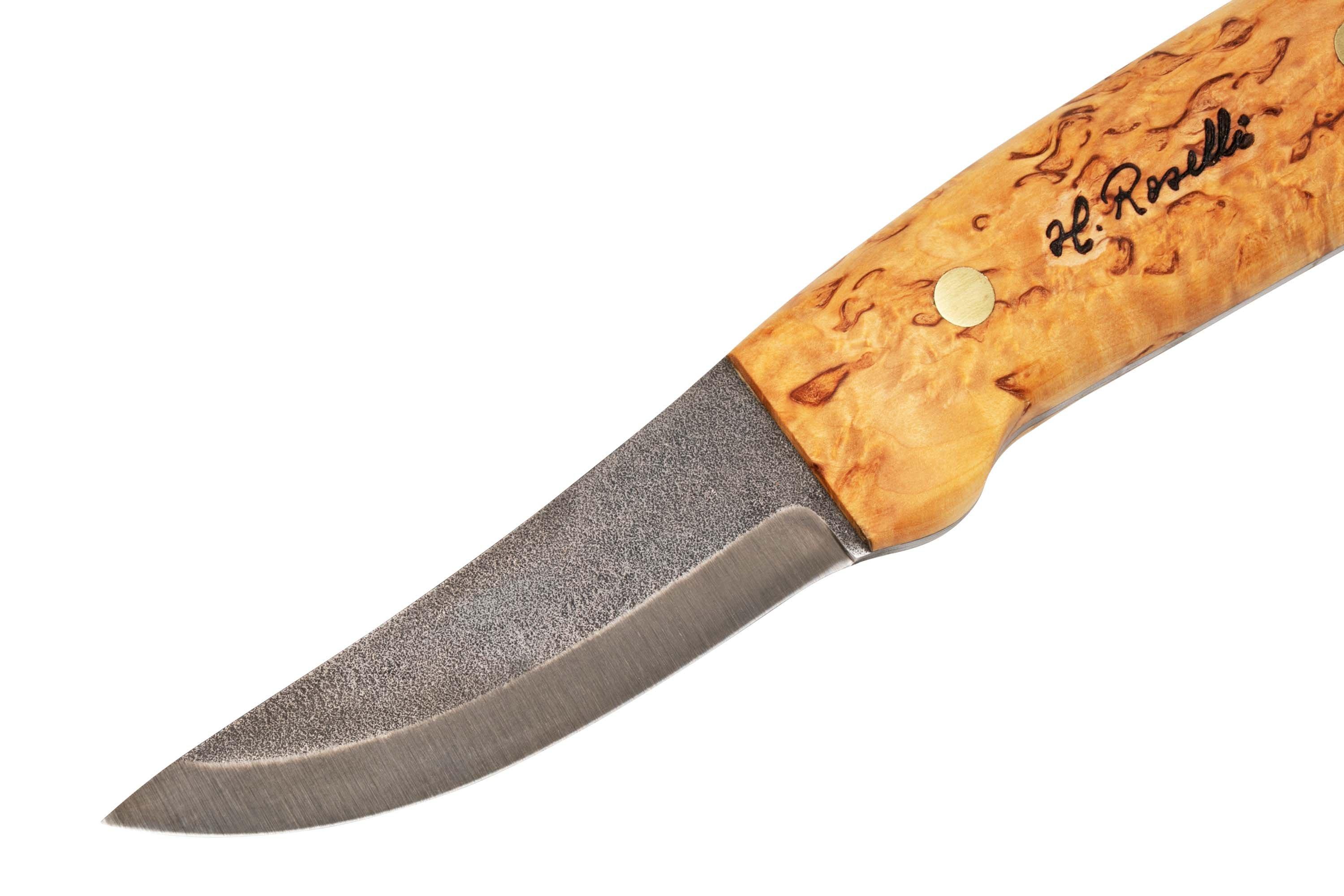 Roselli Hunting Knife R100F Full Tang, étui en cuir, couteau de chasse