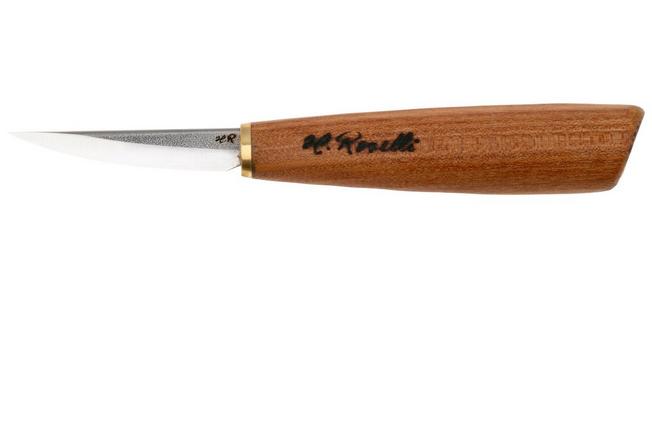 Afbeelding voor Roselli Carving Knife Short RIR113D Carbon Steel, Red Elm, houtsnijmes