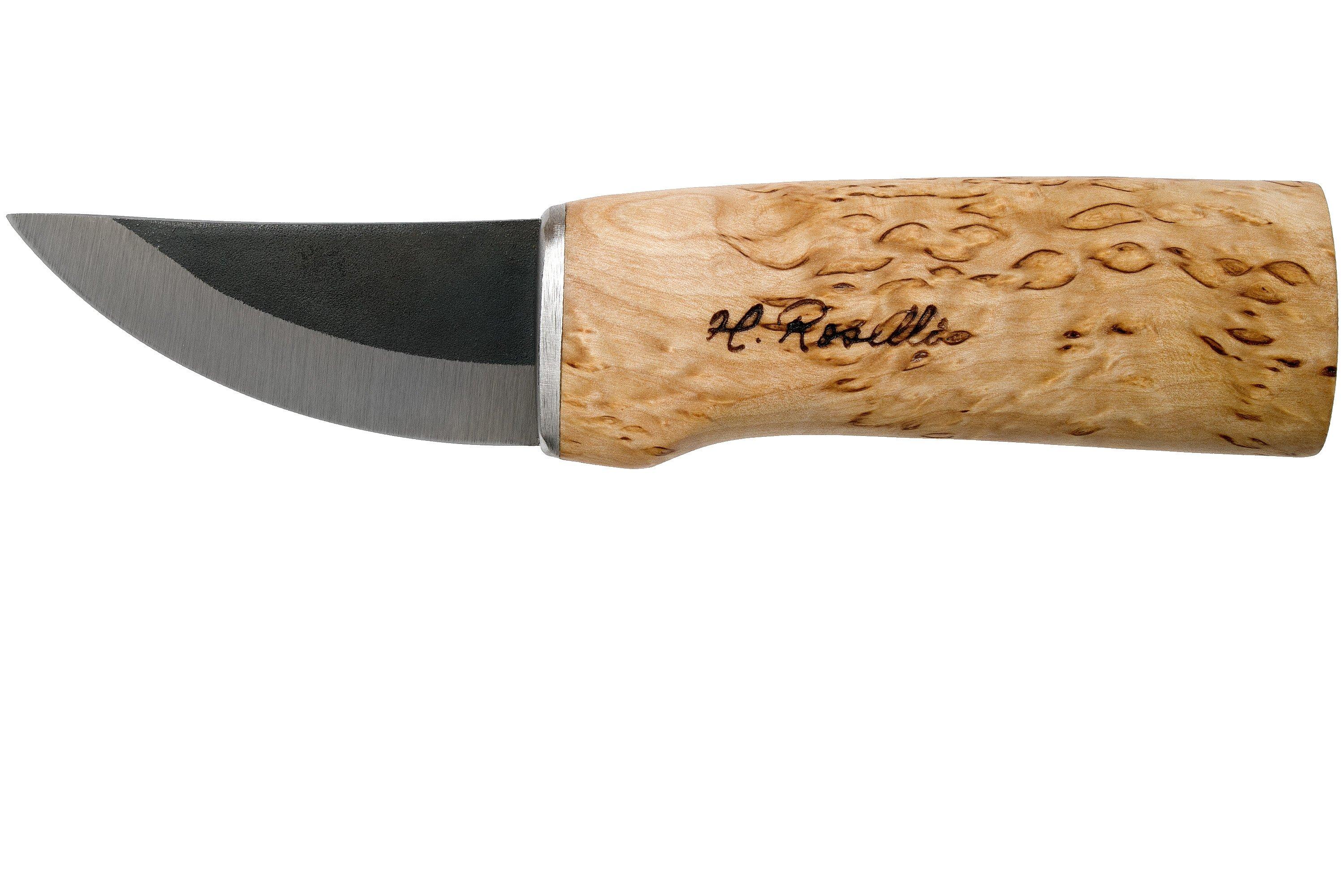 Roselli Grandfather Knife R121 Reindeer & Wood sheath, coltello outdoor ...