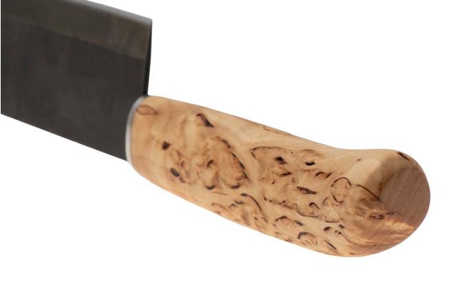 Bild für Roselli Japanese Chef Knife R710 Carbon Steel, Curly Birch, Santoku, 17.5 cm