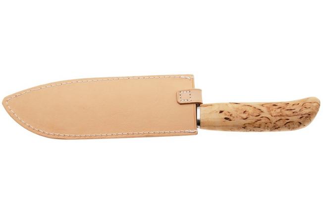 Bild für Roselli Japanese Chef Knife R710 Carbon Steel, Curly Birch, Santoku, 17.5 cm