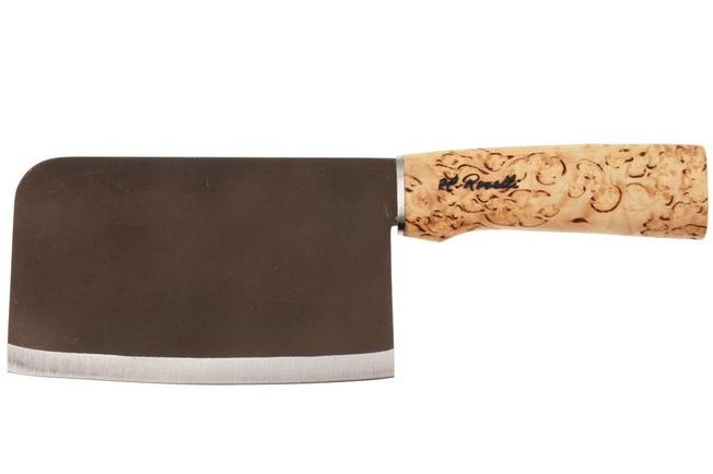 Afbeelding voor Roselli Chinese Chef Knife R730 Carbon Steel, Curly Birch, Chinees koksmes, 15.5 cm