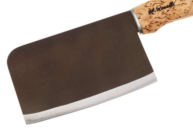 Afbeelding voor Roselli Chinese Chef Knife R730 Carbon Steel, Curly Birch, Chinees koksmes, 15.5 cm