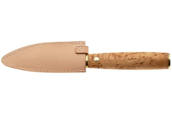 Afbeelding voor Roselli Allround Knife R750 Carbon Steel, Curly Birch, universeelmes, 12 cm