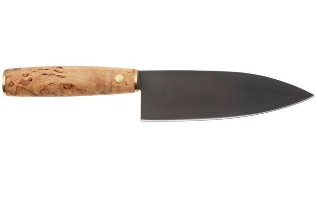 Bild für Roselli Santoku Knife R760 Carbon Steel, Curly Birch, Santoku, 16 cm