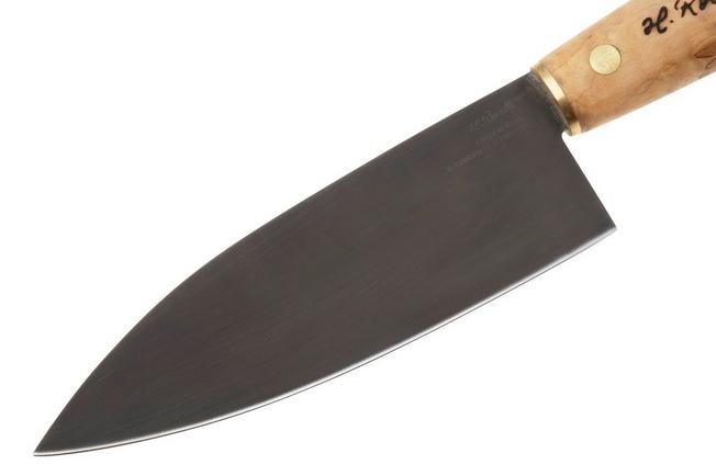 Bild für Roselli Santoku Knife R760 Carbon Steel, Curly Birch, Santoku, 16 cm