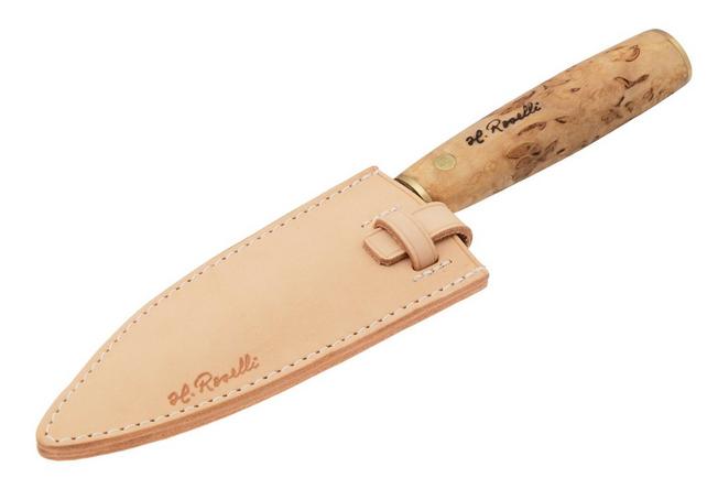 Bild für Roselli Santoku Knife R760 Carbon Steel, Curly Birch, Santoku, 16 cm