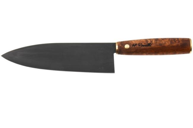 Bild für Roselli Gyuto Chef Knife R770D Carbon Steel, Stained Curly Birch, Kochmesser, 19.5 cm
