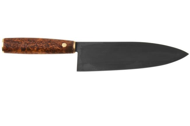 Bild für Roselli Gyuto Chef Knife R770D Carbon Steel, Stained Curly Birch, Kochmesser, 19.5 cm