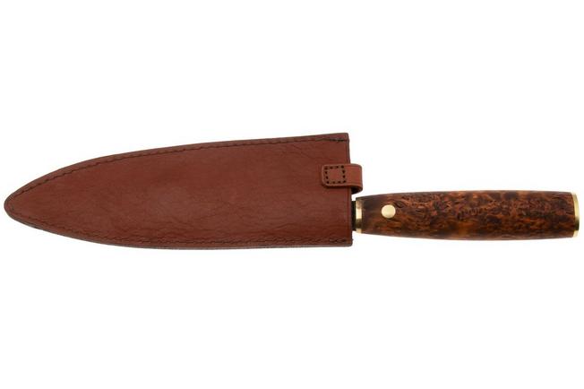Bild für Roselli Gyuto Chef Knife R770D Carbon Steel, Stained Curly Birch, Kochmesser, 19.5 cm