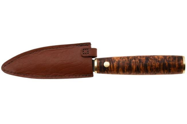Afbeelding voor Roselli Allround Knife RW750D UHC, Stained Curly Birch, universeelmes, 12 cm