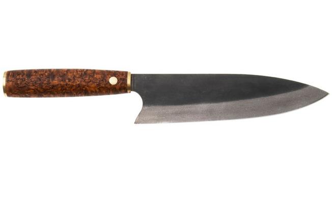 Bild für Roselli Gyuto Chef Knife RW770D UHC, Stained Curly Birch, Kochmesser, 19.5 cm
