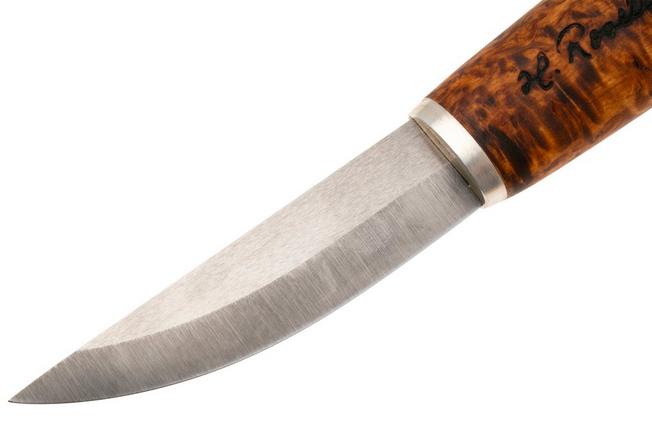 Bild für Roselli Carpenter knife RIRW210S Satin UHC, Curly Birch Silver Ferrule, Fahrtenmesser