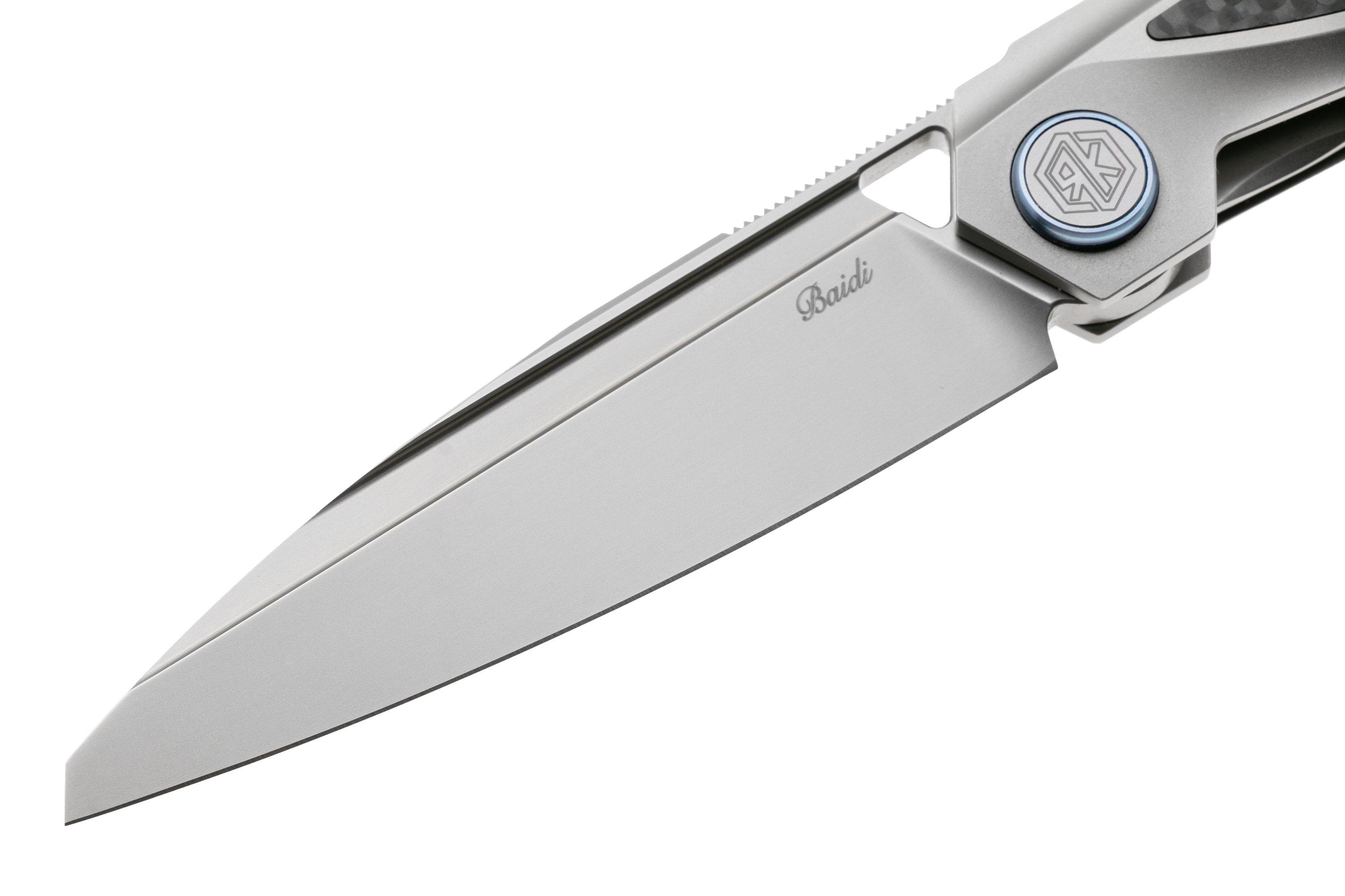 Nóż składany Rike Knife Baidi 13205-2 Bead Blasted Bohler M390 ...