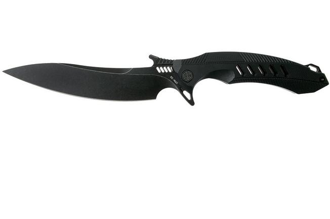 Image for Rike F1 Black Stonewash fixed knife F1-BSW