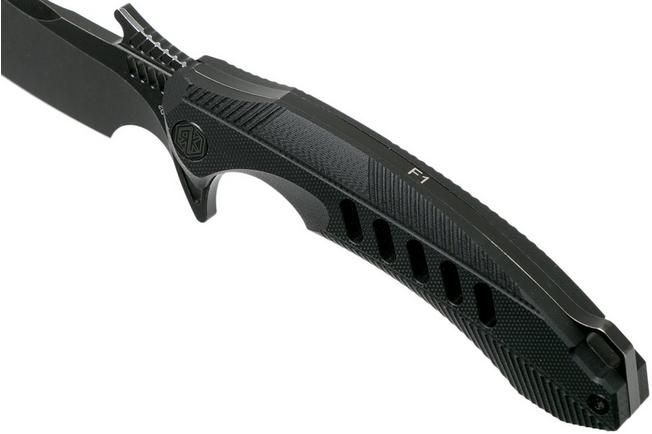 Image for Rike F1 Black Stonewash fixed knife F1-BSW