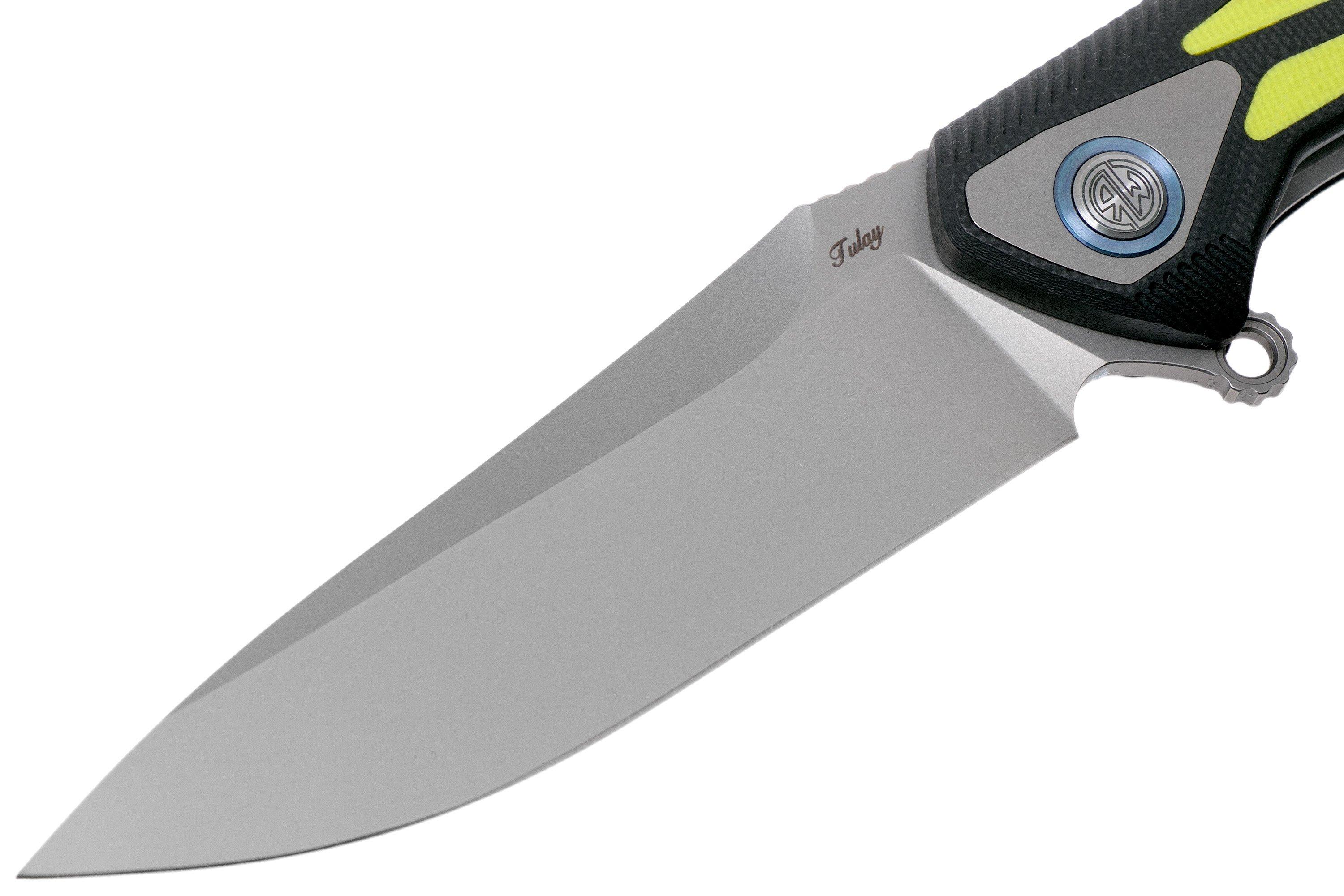 Rike Knife Tulay Black-Fluorescent Green pocket knife | Advantageously ...