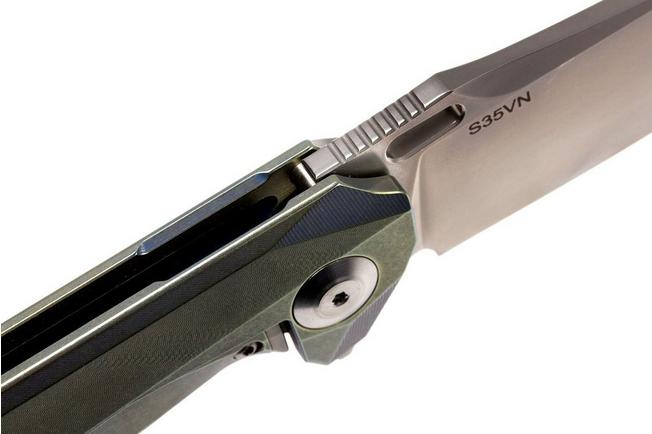 Image for Rike Knife 1504A-GB Sheepfoot pocket knife, Gold Blue