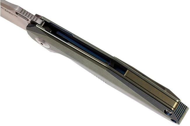 Image for Rike Knife 1504A-GB Sheepfoot pocket knife, Gold Blue