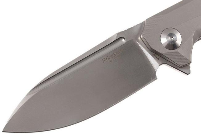 Image for Rike Knife 1504B-SW Spearpoint pocket knife, Stonewashed
