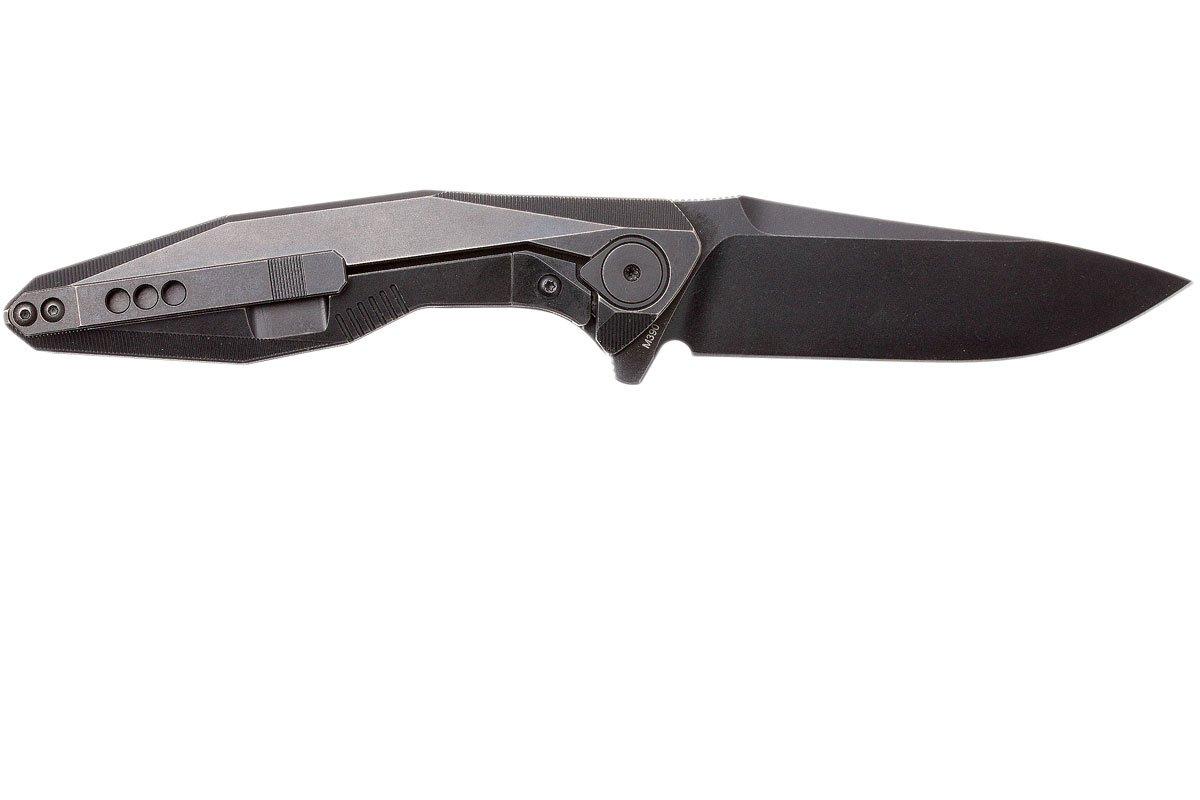 Rike Knife 1508S M390 integral pocket knife, blackwashed ...